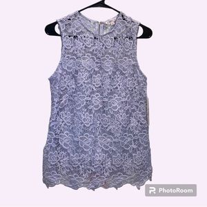 Nannette Lepore Lace Overlay Top